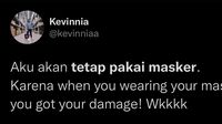 10 Alasan Kocak Netizen Ingin Tetap Pakai Masker Meski Sudah Boleh Dilepas