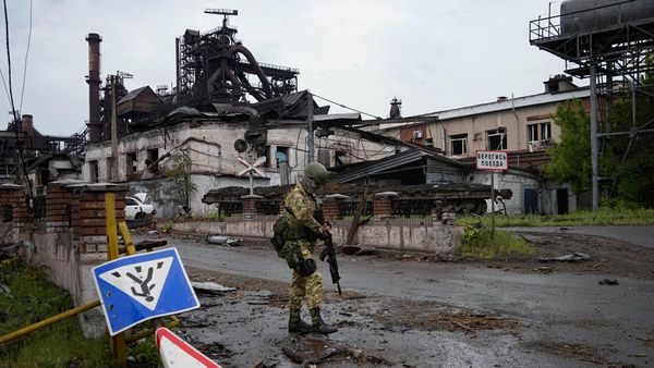 Dijaga Pasukan Rusia, Begini Kondisi Pabrik Baja di Mariupol