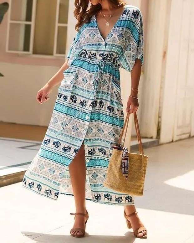 Dress berbahan rayon/Foto: Pinterest/Oteya pakaian berbahan rayon