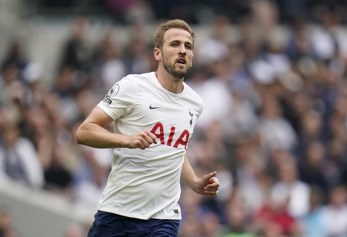 Tottenham Hotspurs Harry Kane during the Premier League match at the Tottenham Hotspur Stadium, London. Picture date: Sunday May 15, 2022. (Photo by Andrew Matthews/PA Images via Getty Images)
