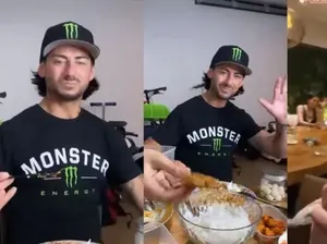 Kulineran Seru Pebalap John Hopkins Saat Liburan  Bareng Nikita Mirzani