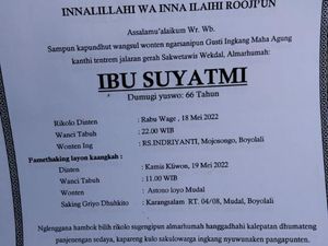 Pesinden Senior Gaya Surakarta Nyi Suyatmi Tutup Usia Pesinden Senior Gaya Surakarta Nyi Suyatmi Tutup Usia