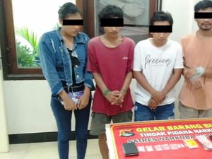 Sempat Buang Barang Bukti, 5 Terduga Pemakai Sabu di NTB Dibekuk