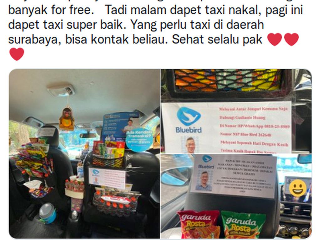 Sopir Taksi Sediakan Aneka Camilan, Penumpang Ini Sampai Terharu! Sopir Taksi Sediakan Aneka Camilan, Penumpang Ini Sampai Terharu!