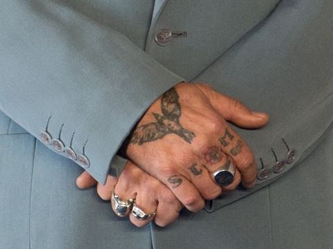 US actor Johnny Depp poses during a photocall to present the movie 'Waiting for the Barbarians' during the 45th Deauville US Film Festival, on September 8, 2019, in Deauville.LOIC VENANCE / AFP