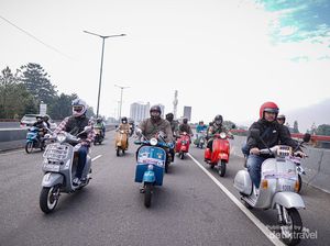 Ngeng! Ratusan Riders Vespa Masuk Bali, Siap Hadiri Vespa World Day