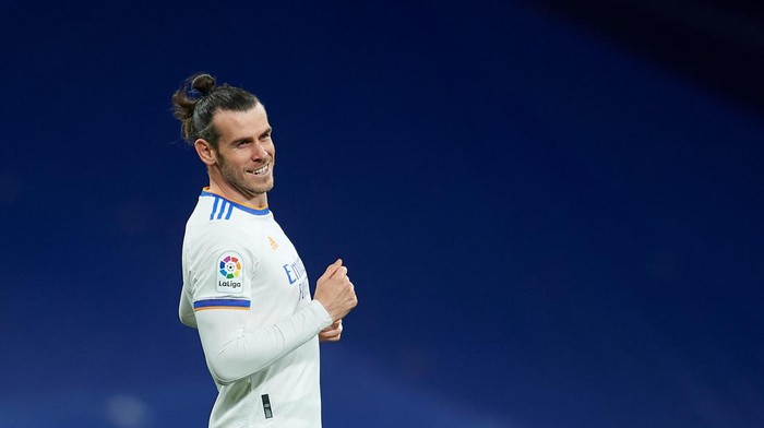 Gareth Bale of Real Madrid during the La Liga Santander match between Real Madrid CF and Getafe CF at Estadio Santiago Bernabeu on April 09, 2022 in Madrid, Spain. (Photo by Jose Breton/Pics Action/NurPhoto via Getty Images)