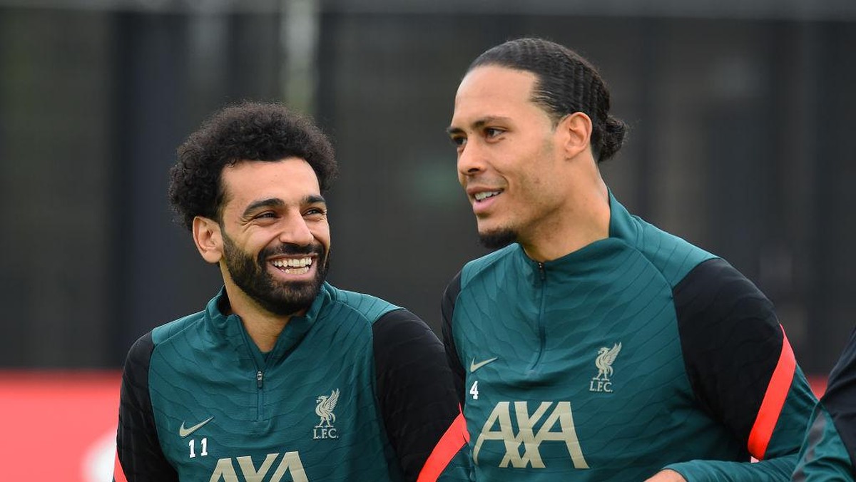 Virgil van Dijk dan Mohamed Salah sudah fit, tapi main gak lawan Wolves? (Liverpool FC via Getty Images/John Powell)