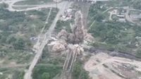 Penampakan Jembatan di Luhansk yang Diledakkan Pasukan Ukraina