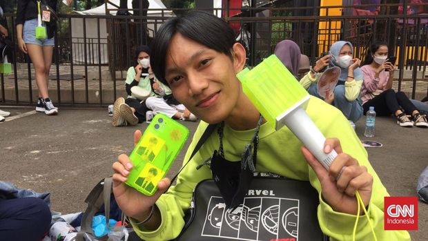 Penggemar NCT Dream, Alle, dari Semarang di Allo Bank Festival 2022.