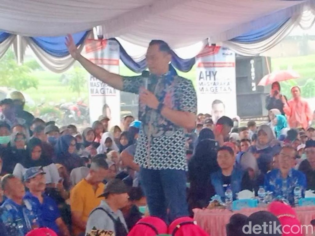Safari Politik ke Magetan, AHY Minta Doa dan Pamer Keberhasilan SBY