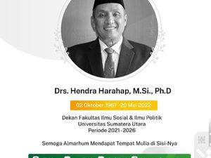 Dekan FISIP USU Meninggal Dunia