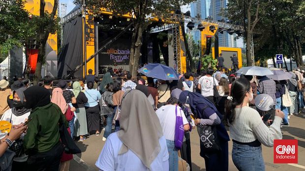 D'Masiv di Outdoor Shows Allo Bank Festival Day 2, Sabtu (21/5).