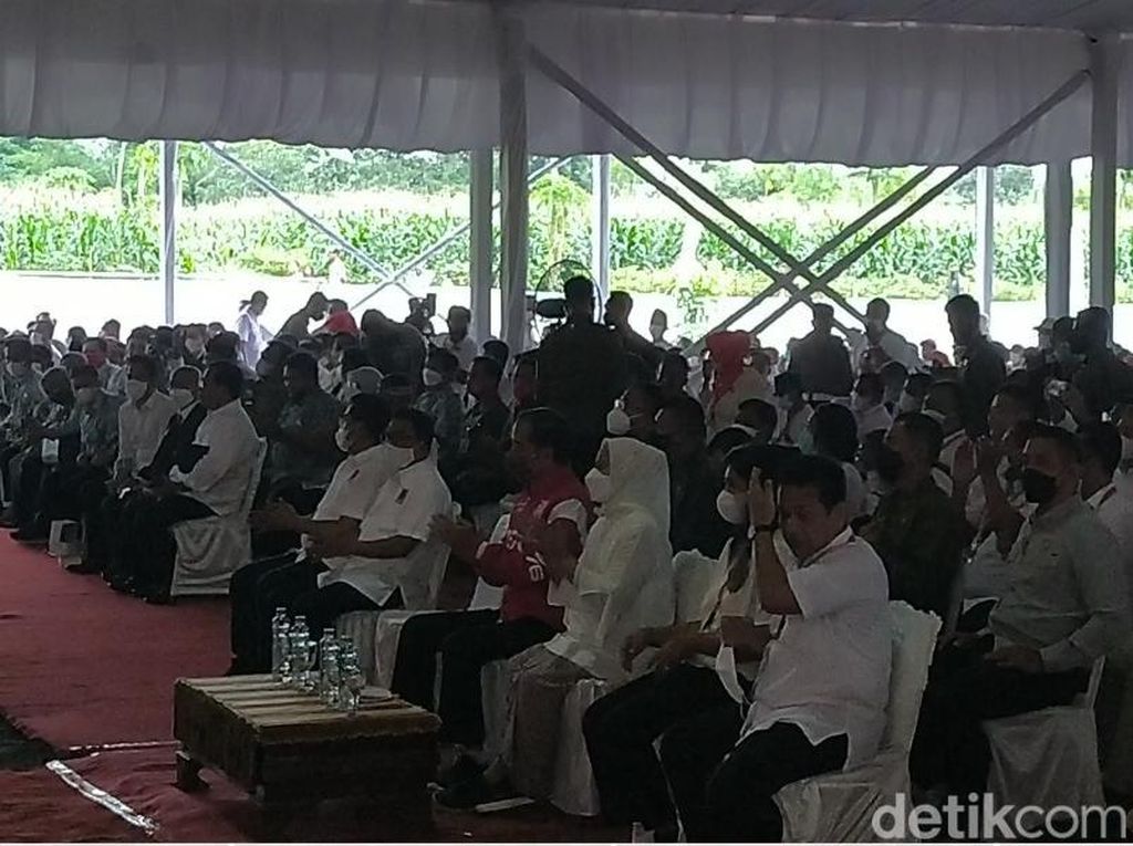 Jokowi-Iriana Hadiri Rakernas Projo di Borobudur, Peserta Berebut Salaman