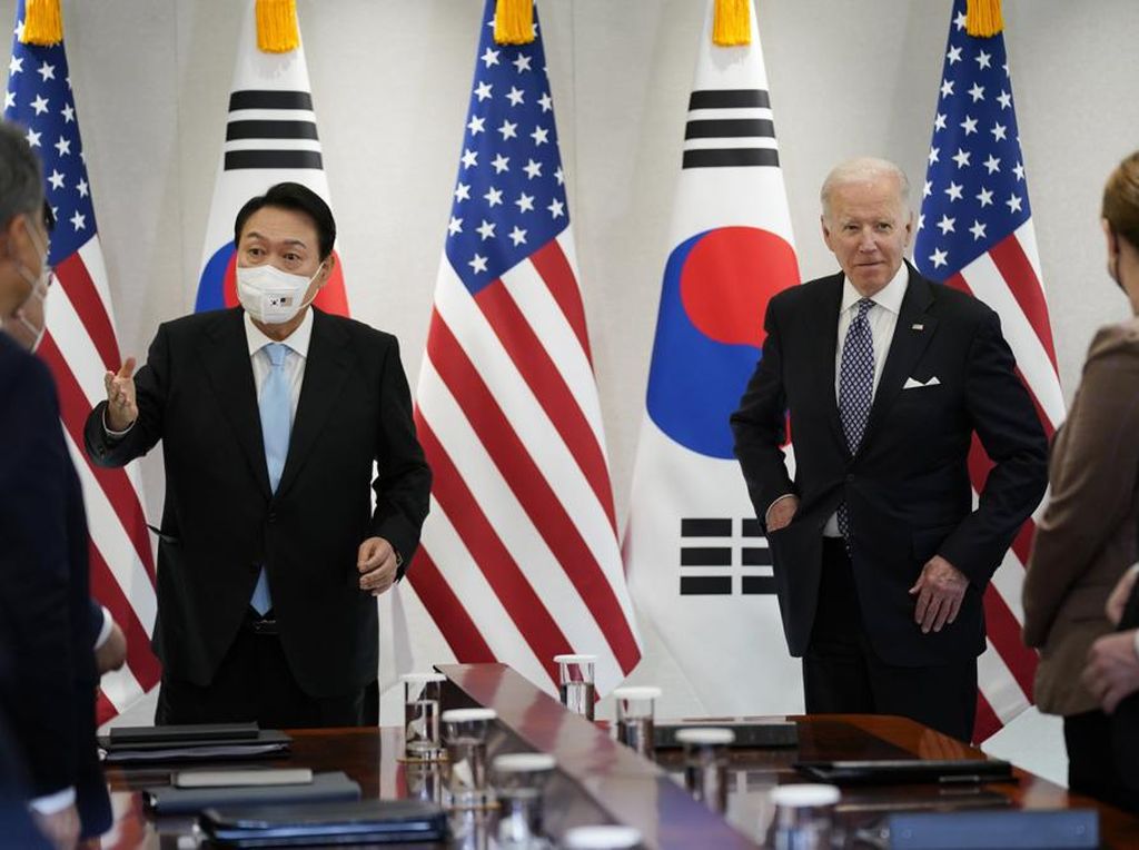 Ancaman Nuklir Korut Jadi Agenda Utama Pertemuan Biden-Presiden Korsel