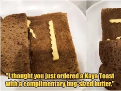 Pelit! Beli Roti Bakar hanya Dikasih Mentega Sedikit dan Tipis