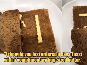 Pelit! Beli Roti Bakar hanya Dikasih Mentega Sedikit dan Tipis Pelit! Beli Roti Bakar hanya Dikasih Mentega Sedikit dan Tipis