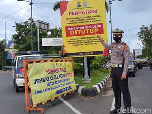 Jembatan Glendeng Kembali Ditutup, Arus Lalin Tuban-Bojonegoro Dialihkan