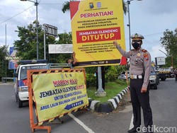 Jembatan Glendeng Kembali Ditutup, Arus Lalin Tuban-Bojonegoro Dialihkan