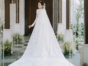 8 Momen Indah Pernikahan Maudy Ayunda dan Jesse Choi, Bernuansa Putih