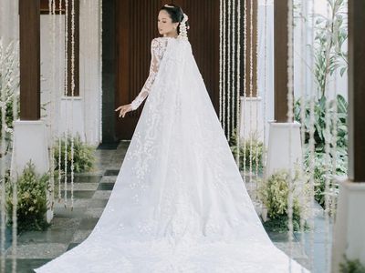 8 Momen Indah Pernikahan Maudy Ayunda dan Jesse Choi, Bernuansa Putih