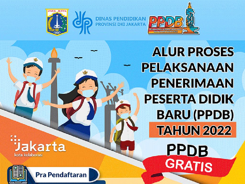 Jadwal Lengkap Pengajuan Akun PPDB DKI Jakarta untuk SD, SMP dan SMA
