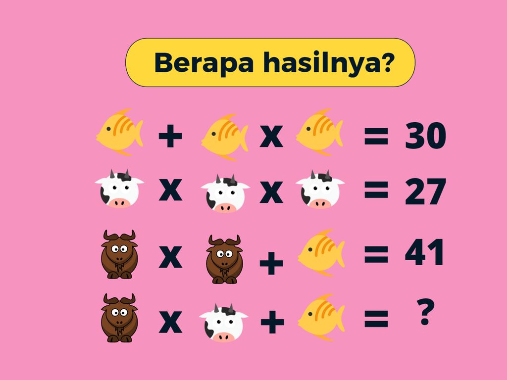 Suka Berhitung? Coba Jawab Teka-teki Matematika Ini Dengan Cepat! Suka Berhitung? Coba Jawab Teka-teki Matematika Ini Dengan Cepat!