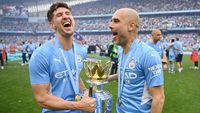 Ekspresi Kemenangan Pemain Manchester City Sang Juara Liga Inggris