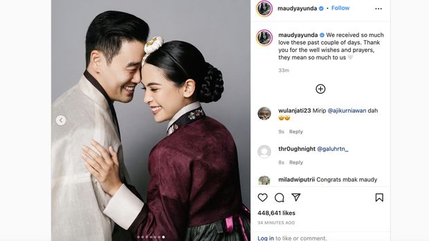 Maudy Ayunda dan Jesse Choi