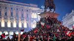 Momen Milanisti Bikin Kota Milan Merah Membara