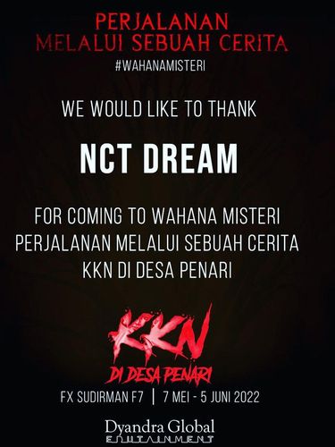 NCT Dream mengunjungi wahana KKN di Desa Penari di FX Sudirman