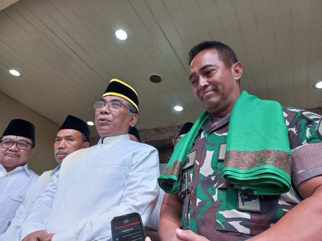 Panglima TNI Silaturahmi dengan Ketum PBNU, Bahas Bela Negara