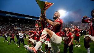 Intip Pesta Kemenangan AC Milan Usai Raih Scudetto Ke-19
