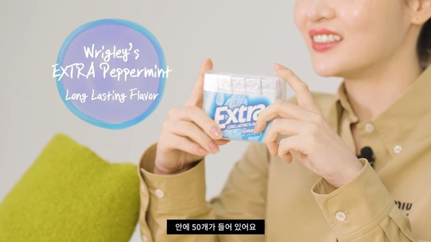 Potret permen karet rasa Peppermint