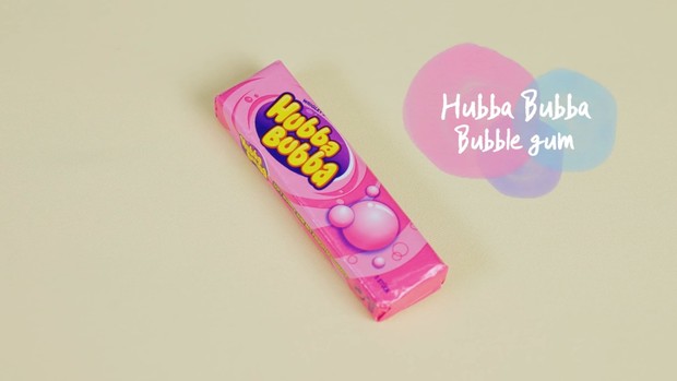 Potret permen karet rasa stoberi