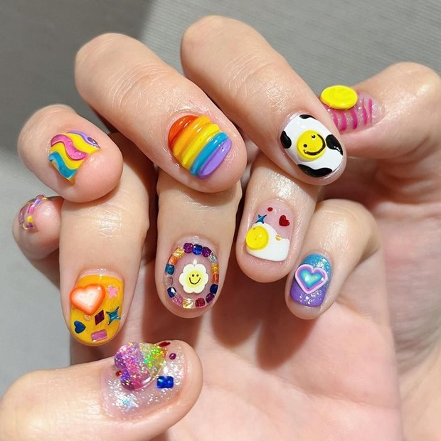 3D nail art kekinian