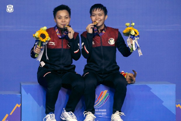 Apriyani Rahayu dan Siti Fadia Silva /Foto: PBSI Apriyani Rahayu dan Siti Fadia Silva