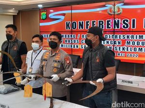 Geng Motor Jakarta Mystery Serang Warga, Celurit Raksasa Disita