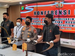 Geng Motor Jakarta Mystery Serang Warga, Celurit Raksasa Disita