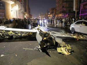 Penampakan Drone Mata-mata Arab Saudi yang Ditembak Jatuh di Yaman