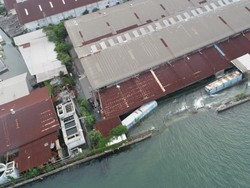 Dampak Rob, Terminal Peti Kemas Semarang Belum Beroperasi Pagi ini