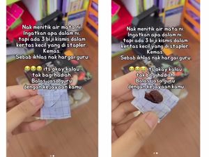 Diberi Hadiah 3 Buah Kismis oleh Muridnya, Tangis Guru Ini Pecah