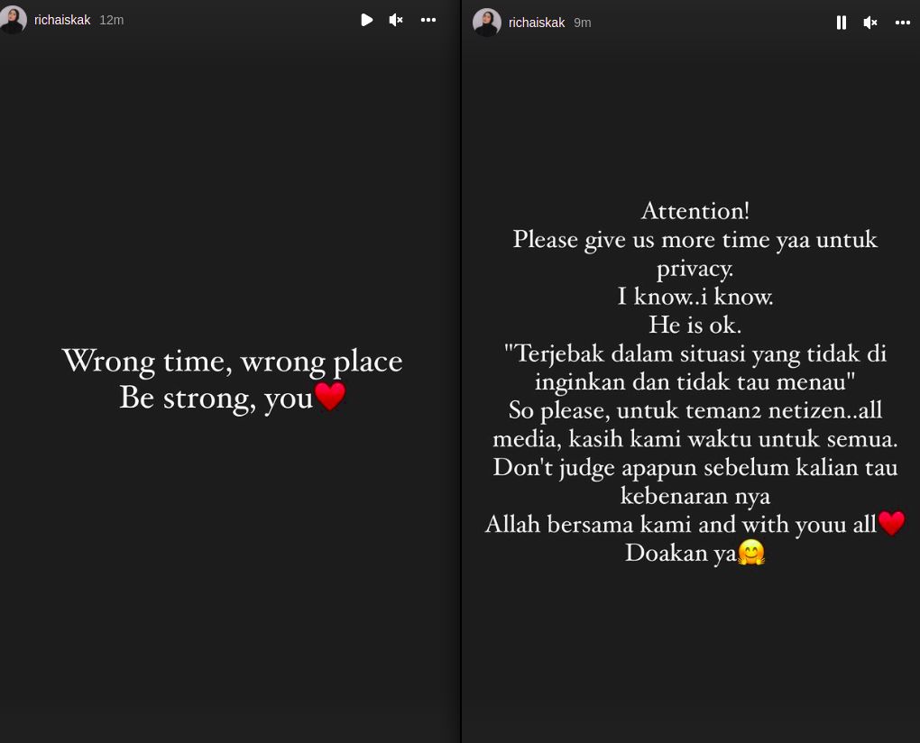 Instagram Stories Richa Iskak