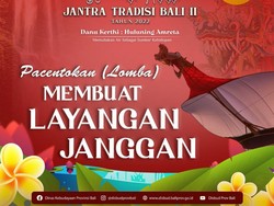 Info Lomba Membuat Layangan Janggan di Bali, Total Hadiah Rp40 Juta