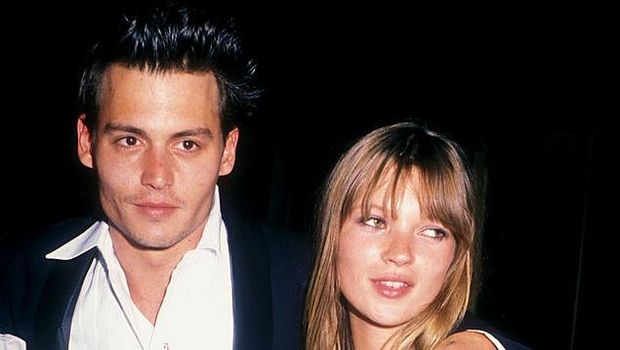Johnny Depp dan Kate Moss saat masih berpacaran di The Academy, Beverly Hills, California.