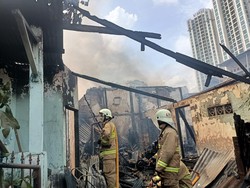 Begini Kondisi Rumah yang Terbakar di Kebayoran Lama