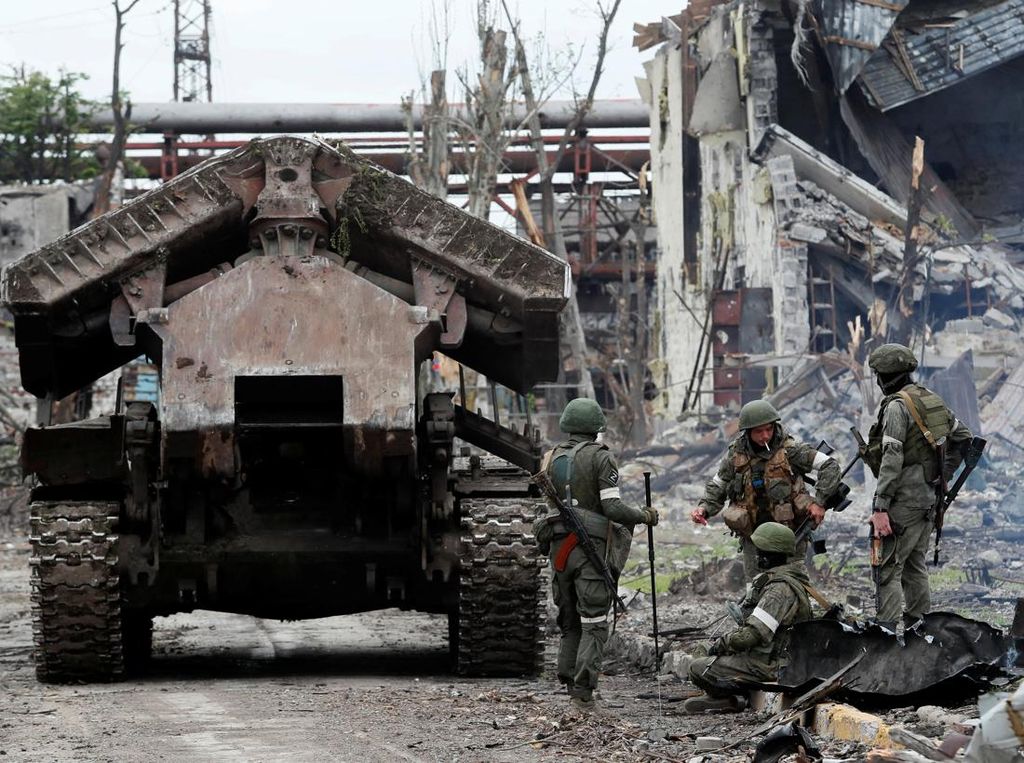 Suasana Menegangkan Pertempuran Jalanan Pasukan Ukraina Vs Rusia