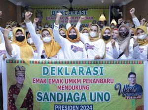 Pernah Dibimbing Sandiaga, Pelaku UMKM di Pekanbaru Dukung Nyapres