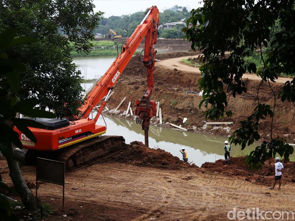 Progres Terkini Pembangunan Waduk Pondok Ranggon, Jaktim