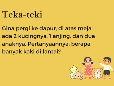 Teka-teki Logika Level Gampang, Cuma Butuh 2 Menit Buat Jawab!